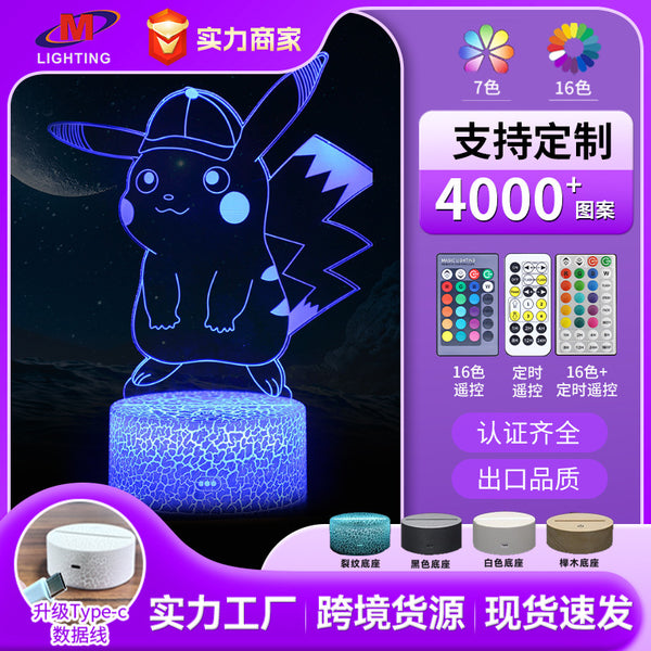 Pikachu 3D LED lamp