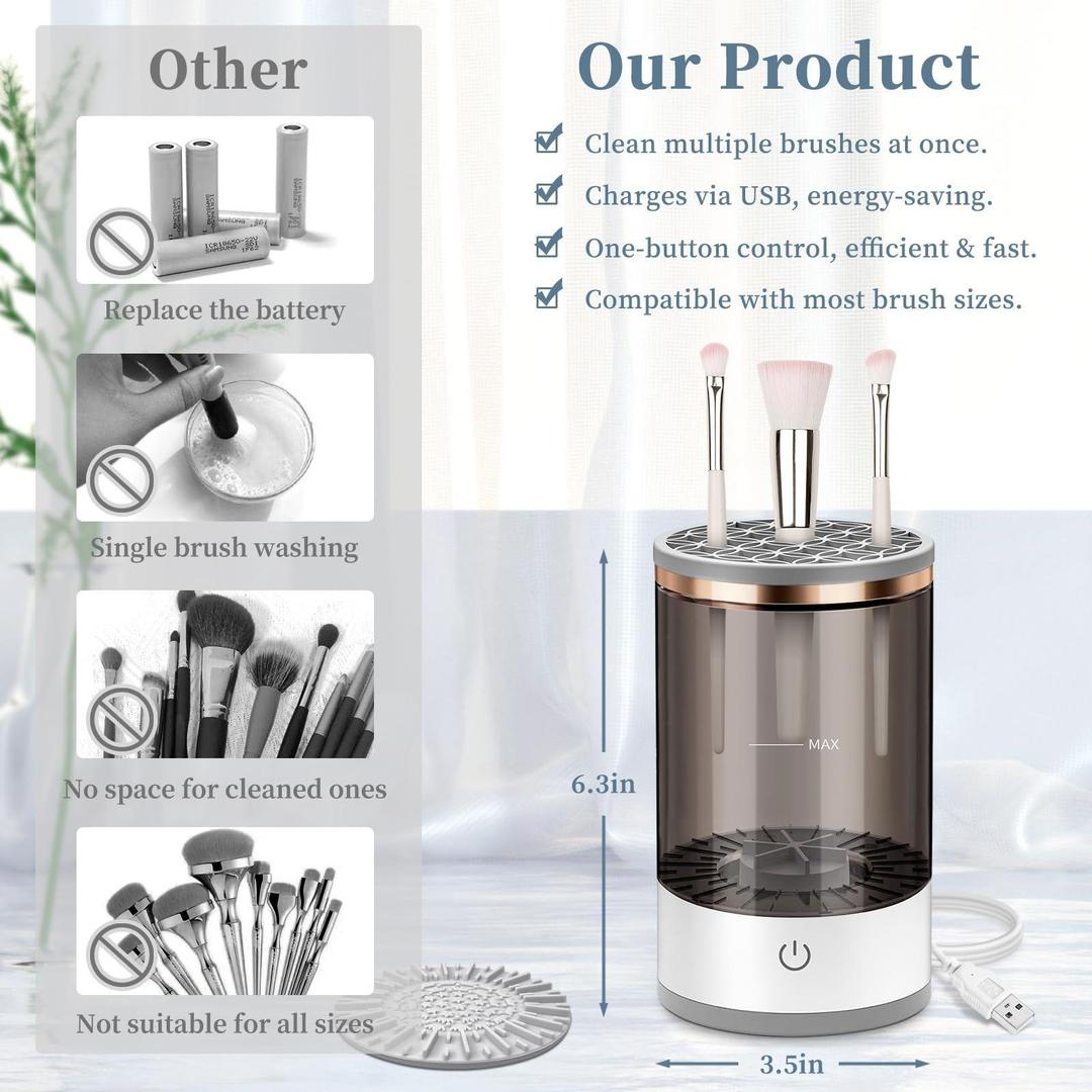 Makup Brush Cleaner Spinclean TM Reusable Makup brush cleaner
