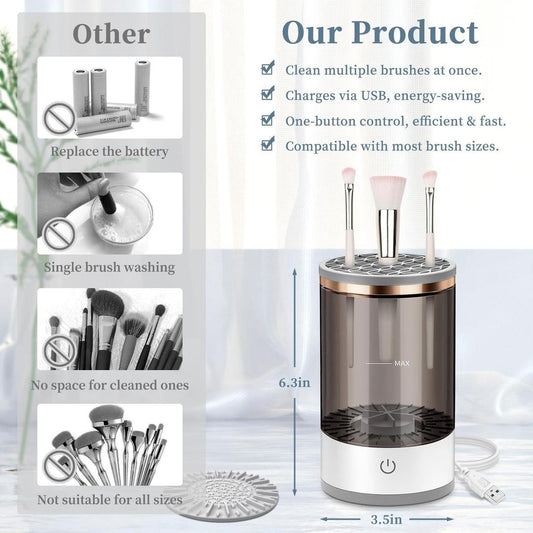 Makup Brush Cleaner Spinclean TM Reusable Makup brush cleaner