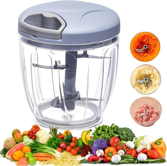 Manual hand food chopper 900 ml