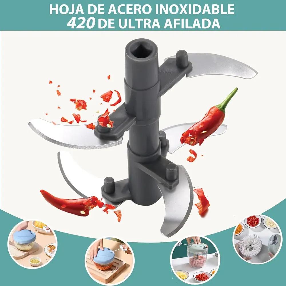 Manual hand food chopper 900 ml