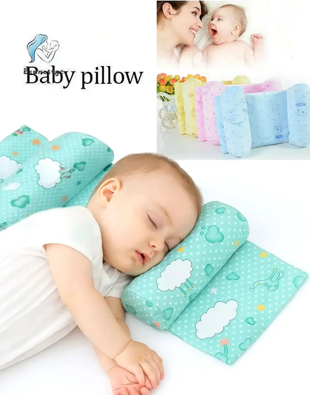 Anti-Flat Head Pillow Baby SleepGuard