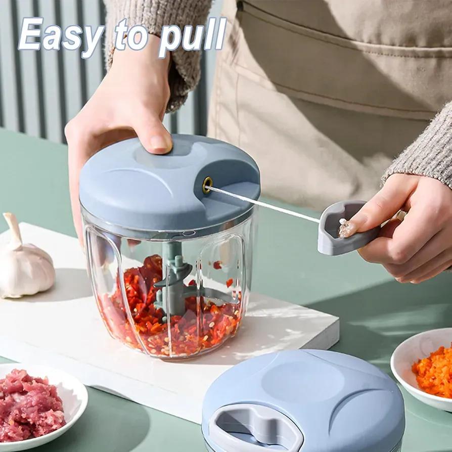 Manual hand food chopper 900 ml