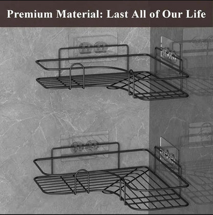 Stainless Steel Corner Bathroom Shelf Rack