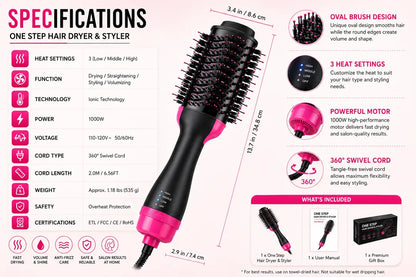 GlowWave™ One-Step Hair Dryer & Styler